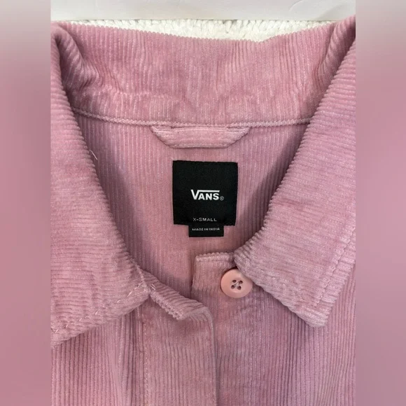 Vans Women's Pink Corduroy Jacket Size Xsmall - Picture 7 of 9